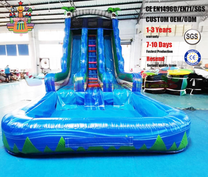 Château <span class=keywords><strong>gonflable</strong></span> pour enfants et adultes, location pour fêtes en plein air, grand <span class=keywords><strong>toboggan</strong></span> <span class=keywords><strong>aquatique</strong></span> avec piscine - Product Image 1