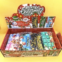 Barre de chocolat en PU souple et colorée, jouet anti-stress à remontée lente, cadeau de Noël en gros