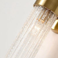Lampe murale de chevet simple, luminaire moderne en verre de luxe léger, lumière chaude pour chambre à coucher, couloirs, escaliers, halls