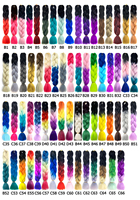 Cheveux à tresser Yaki Jumbo Ombré en gros, 100g, pour tresses africaines au crochet, extensions synthétiques de 24 pouces – Vente chaude