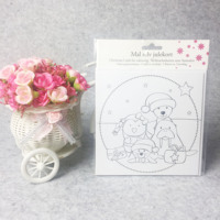 Livre de coloriage et de peinture personnalisé pour enfants avec dessins animés, reliure à cheval amovible et spirale, livres d'autocollants prédécoupés