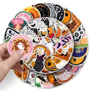 Pegatinas Divertidas de Halloween con Memes, Pegatinas de Calabaza Fantasma de Dibujos Animados para Botellas de Agua, Computadoras Portátiles y Recuerdos de Fiesta - Product Image 3