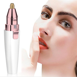 Rasoir <span class=keywords><strong>électrique</strong></span> à sourcils et <span class=keywords><strong>baume</strong></span> à lèvres 2 en 1 pour femmes, outil de maquillage pour le <span class=keywords><strong>rasage</strong></span>, vente en gros - Product Image 2