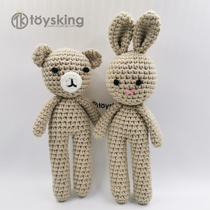 TK più venduto filato di cotone latte lavorato a maglia <span class=keywords><strong>orso</strong></span> fatto a mano Crochet giocattoli <span class=keywords><strong>Amigurumi</strong></span> dalla fabbrica direttamente personalizzato OEM il vostro disegno - Product Image 4