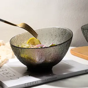 Accessoires de cuisine créatifs pour salade de fruits de grande taille, bol en verre, vaisselle, assiettes en verre