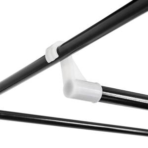 خزانة ملابس حديثة قابلة للطي ومتينة لغرفة النوم، منظم ملابس محمول من المعدن مع أرفف قابلة للتعديل - Product Image 6