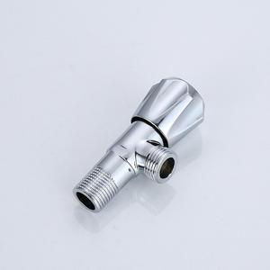 Robinet d'angle Morning Dew finition chromée, filetage femelle, entrée/sortie 4 points, pour usage domestique et toilettes - Product Image 1