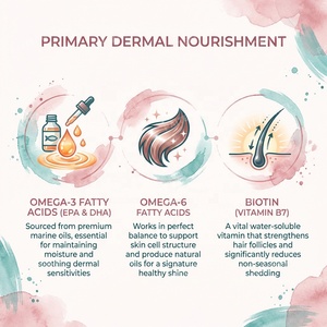 Vente en gros OEM – Friandises à mâcher pour la peau et le pelage des animaux, supplément Omega 3 pour la santé des poils des chiens et des chats, fournisseur de marques privées personnalisées - Product Image 4