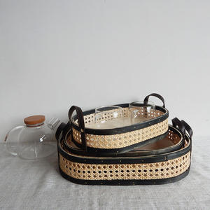 Panier de rangement en rotin H&T, vente chaude, directement de l'usine, idéal pour le pain, les fruits, les fleurs fraîches, les pique-niques, tissage artisanal - Product Image 1