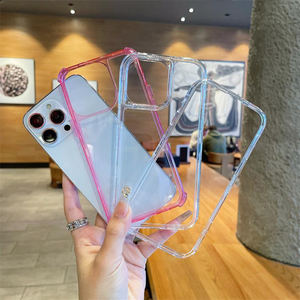 Pour <span class=keywords><strong>Samsung</strong></span> S24 Ultra S23 FE A05 A04E A04 dégradé résistant aux chutes Transparent étui pour téléphone portable clair acrylique Pc étui transparent - Product Image 5