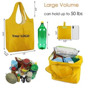 Bolsa de Compras Reutilizable de RPET, Bolsa de Mano Plegable de Poliéster Personalizada para Compras en el Supermercado - Product Image 2