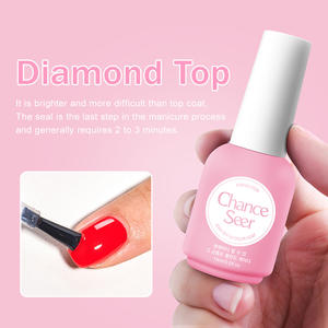 Chance Seer <span class=keywords><strong>Glass</strong></span> Shine Top Coat-Efecto plumping de alto brillo para uñas Sin toallita No tóxico Sin sellador amarillo para pintura de uñas - Product Image 4