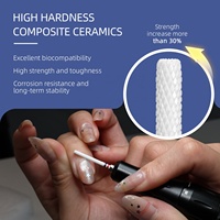 HYTOOS 2.2mm R Cut Long Flûte Mini Barrel Nail Drill Bits Blanc Composite Céramique Pro E-file Bit pour Cuticule Clean Gel Removal