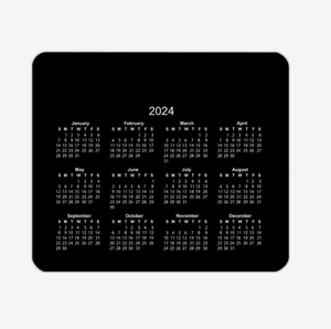 Tapis de souris calendrier horizontal personnalisé avec logo, base antidérapante, pour bureau, ordinateur, événement promotionnel, cadeau - Product Image 5
