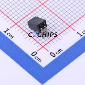 X1311FR-02-C43D24 Pin Socket Bent Lead Through Hole,P=1.27mm Connector 1x2P 1.27mm Square Hole Right Angle Insert - Product Image 2