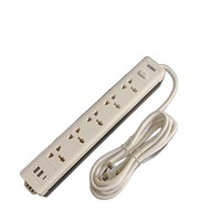 Multiprise de style britannique à 15 prises, 2 ports USB, 1 port USB-C, cordon d'extension en cuivre de 3 m, prise haute puissance de qualité export, vente en gros d'usine
