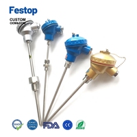 Sensor Suhu Festop PT100 Termokopel Tipe-K Pemancar Suhu Terintegrasi