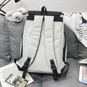 Therunner <b>Backpack</b> <b>Large</b> Capacity 14 Inch Laptop Bag For Students Travel Leisure Gray Black - Product Image 3