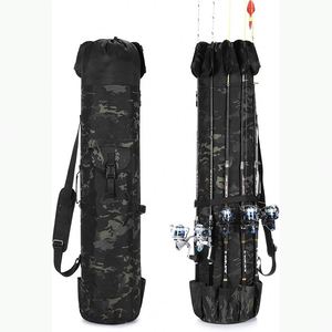 Échantillon gratuit : Housse de rangement noire pour canne à pêche, moulinet, leurres et matériel de pêche en mer - Product Image 5