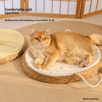 Lit grattoir rectangulaire pour chat, résistant à l'usure, anti-poussière, respirant, en satin de soie et éponge, double usage, avec fonction de repose