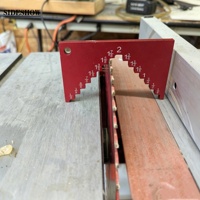 Règle de mesure pour scie à table, jauge de mesure de profondeur et de hauteur, jauge de réglage de la hauteur de lame en alliage d'aluminium pour scie à table