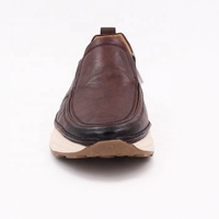 Mocassins en cuir personnalisés pour hommes, chaussures de créateur pour hommes
