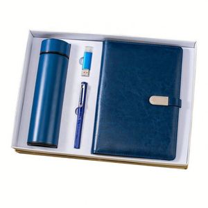 Cuaderno Corporativo Promocional de Tapa Dura con Bolígrafo, Botella, Termo, Memoria USB, en Caja de Regalo para Ejecutivos - Product Image 2
