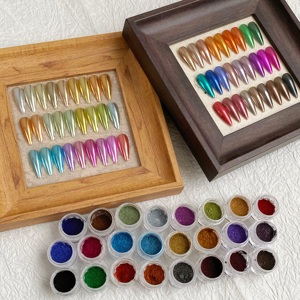 <span class=keywords><strong>Poudre</strong></span> de miroir chromée en alliage d'aluminium, haute brillance, haute réflectivité, pigment non agglomérant pour la décoration des ongles, <span class=keywords><strong>manucure</strong></span> - Product Image 3