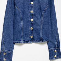 IHOOV Tops décontractés style streetwear vintage pour femmes, pour veste en jean