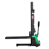 Chariot élévateur autoportant entièrement électrique avec télécommande, capacité 0,5 à 1 tonne, chariot élévateur électrique portable