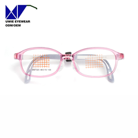 Lunettes optiques rectangulaires personnalisées OEM EMS&Silicone, anti-lumière bleue, pour enfants et adolescents, taille 47-15-135, expédition mondiale