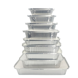 सस्ती 4370 एयरलाइन फूड बारबेक्यू टेवे कंटेनर पर्यावरण एल्यूमीनियम पन्नी उच्च गुणवत्ता वाले डिस्पोजेबल आयताकार 1000 पीसी/ctn - Product Image 6