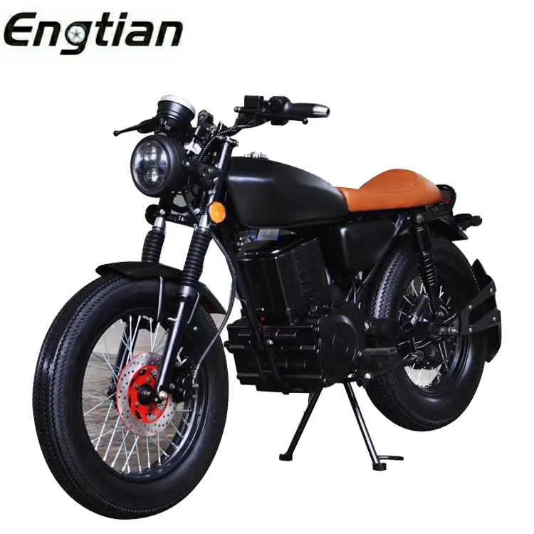 Wuxi Engtian ad alta velocità 2000W retro motociclo elettrico per adulti CKD in india
