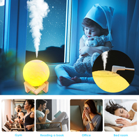 Moon Moon Lumière Led Nouveau Design Humidificateur Usb Volcan Vaporisateur Couleur LED Aroma Huile Essentielle Diffuseur/Humidificateur Nano Brume
