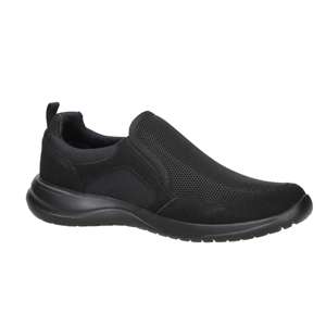 Lumberjack Men's Slip On Black <b>Canvas</b> Shoe 43 Comfortable Walking Style - Product Image 2