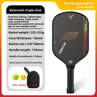 Nouvelle conception, vente chaude : Ensemble de raquettes de pickleball en fibre de carbone T700, avec noyau GEN4 pressé à chaud et tissu de haute qualité.