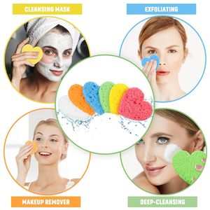 Best Selling Eco Friendly Gifts White Bath Shower Compressed Wood Pulp Cellulose Facial Sponge Sheets - Product Image 4