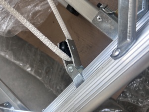 Échelle pliante portable en aluminium avec cordon <span class=keywords><strong>de</strong></span> traction pour la maison, l'appartement, l'hôpital et les travaux en extérieur – Offre Spéciale - Product Image 4