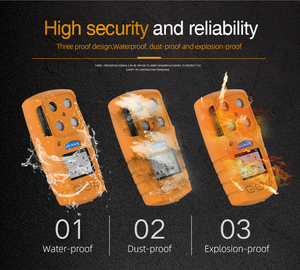 Analisador Safewill ES30A ODM <span class=keywords><strong>Detector</strong></span> de Vazamento de Gás <span class=keywords><strong>Multi</strong></span> 4-em-1 Portátil com Display Digital LED Recarregável Amarelo IP64 - Product Image 2