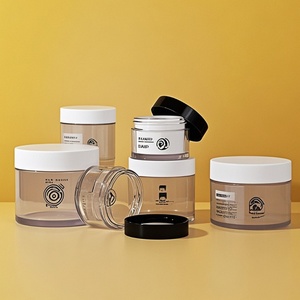 Wholesale Empty Body Scrub Cream <b>Jars</b> 1oz 8oz 6oz 4oz 10oz <b>Plastic</b> Frosted Cosmetic Packaging Frosted <b>Jar</b> With Matte White Lid - Product Image 2