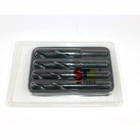 Foret hélicoïdal HSS Cobalt Titane Noir oxyde Sliver et deming Blacksmith pour métal acier 1/2 pouces Jeu de forets à tige réduite