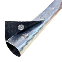 Manchons de protection de câbles en silicone haute résistance, ignifuges et isolants thermiquement, avec boucle en acier