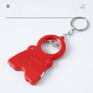 Porte-clés LED avec ruban à mesurer et ouvre-bouteille - Outil multifonction compact pour cadeaux promotionnels - Product Image 2