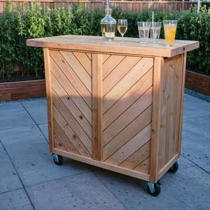 Solid Wood Portable <strong>Bar</strong> Counter Set Design for Restaurant Travel Party Outdoor <strong>Bar</strong> <strong>Table</strong> - Product Image 3