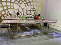 Table de mariage en acier inoxydable pour enfants, nouvelle collection