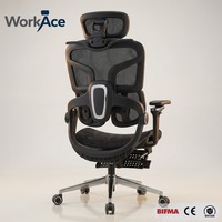 Chaise de bureau ergonomique confortable, pivotante à 360°, en maille respirante Dragon, hauteur réglable, pour étude, vente directe usine