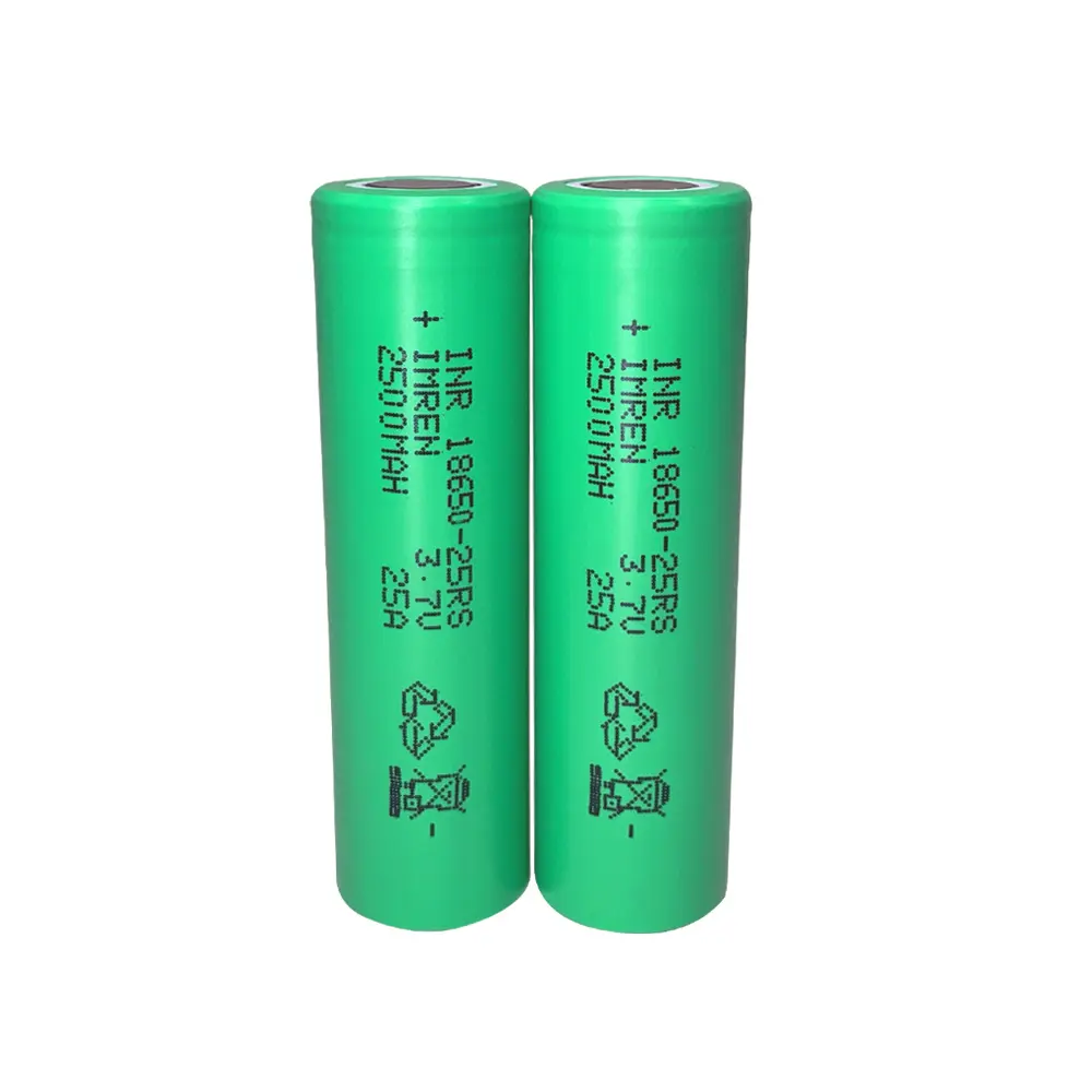 मूल इरेन 18650 25s बैटरी 2500 माया 3.7v li-आयन बैटरी i8650 25rs 2500mah li-आयन बैटरी सेल
