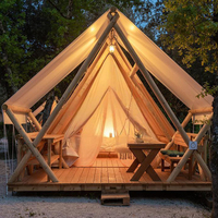 Carpa de Camping de Lujo del Tamaño de un Palacio |   Diseño de Cabaña Tipo Resort con Ventilación Inteligente |   Refugio Premium Resistente a la Intemperie para Glamping Familiar