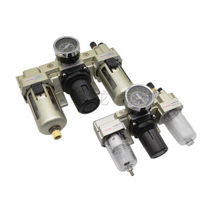 เครื่องเตรียมลม Cailod Pneumatic Triple Unit Ac2000 02 พร้อมเกจวัดแรงดันและระบบระบายน้ำอัตโนมัติ - Product Image 1
