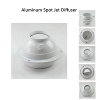 Diffuseur d'air en aluminium pour système CVC moderne, avec design réglable et installation facile pour les conduits d'air